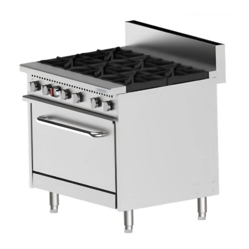 Estufa con Horno a Gas 6 Quemadores Protek